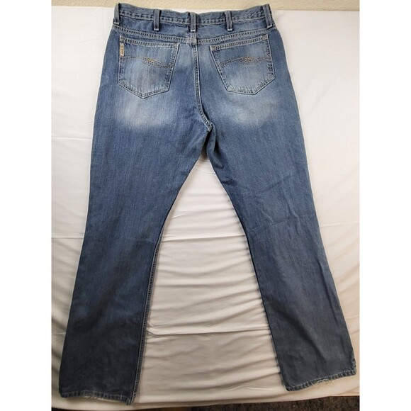 Cinch Jeans Mens 36x36 Blue Denim Relaxed Fit Western Cowboy - Picture 5 of 9